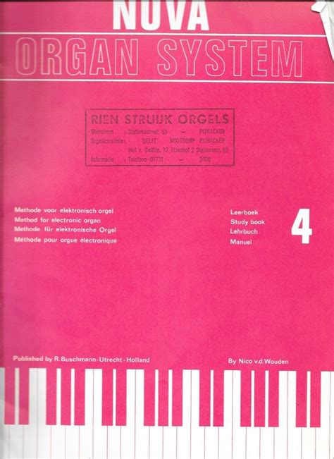 leerboek voor electronisch orgel boek 1 t m boek 6 PDF