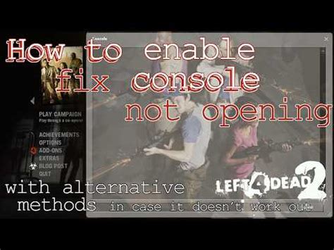 left 4 dead enable console