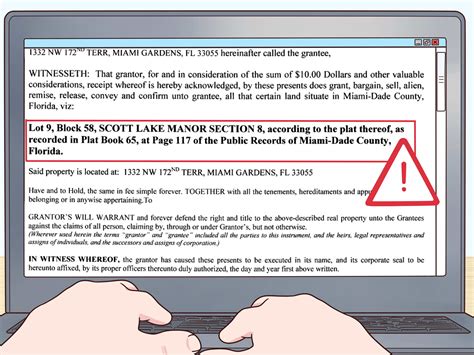 legal description of property example