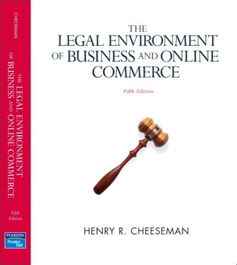 legal environment of business and online commerce the 4th edition Epub