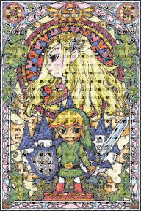 legend of zelda cross stitch