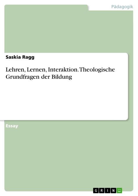 lehren interaktion theologische grundfragen bildung Kindle Editon