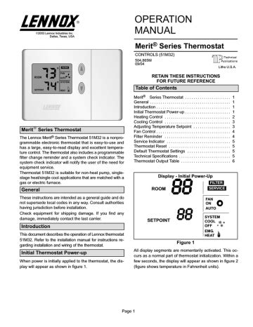 lennox chp16 series user guide PDF