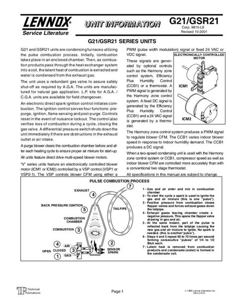 lennox g21 service manual Kindle Editon