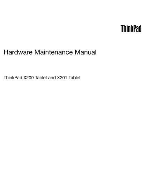 lenovo x200 hardware maintenance manual Kindle Editon