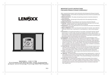 lenoxx cd 10 user guide Epub