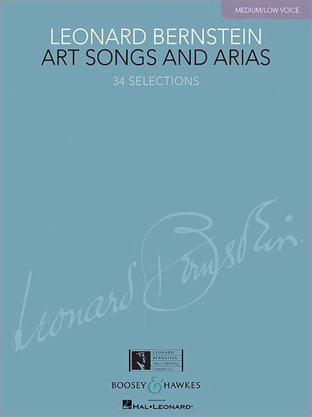 leonard bernstein art songs and arias medium or low voice Kindle Editon