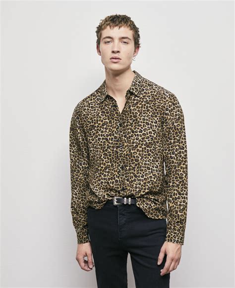 leopard shirt male