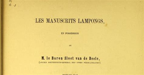 les manuscrits lampongs les manuscrits lampongs PDF