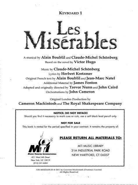 les miserables keyboard settings Doc