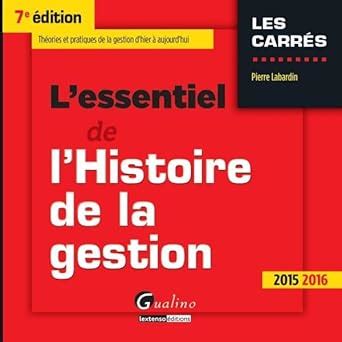 lessentiel lhistoire gestion 2015 2016 labardin PDF