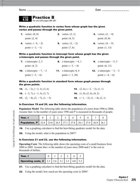 lesson 41 practice b answers PDF