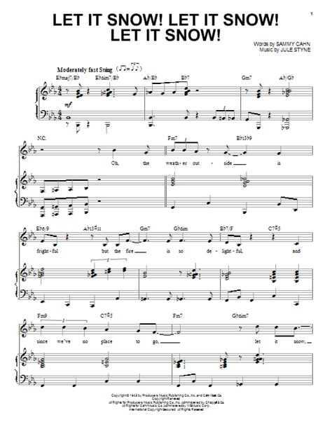 let it snow sheet music piano vocals Ebook Epub