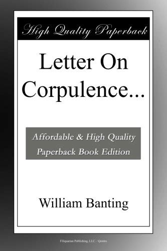 letter on corpulence letter on corpulence Epub