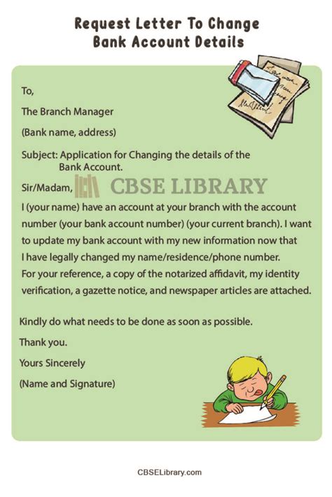 letter to inform change of bank account Epub