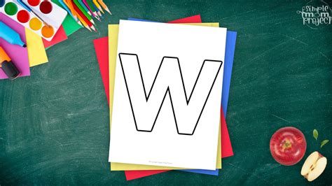 letter w that has to do with school