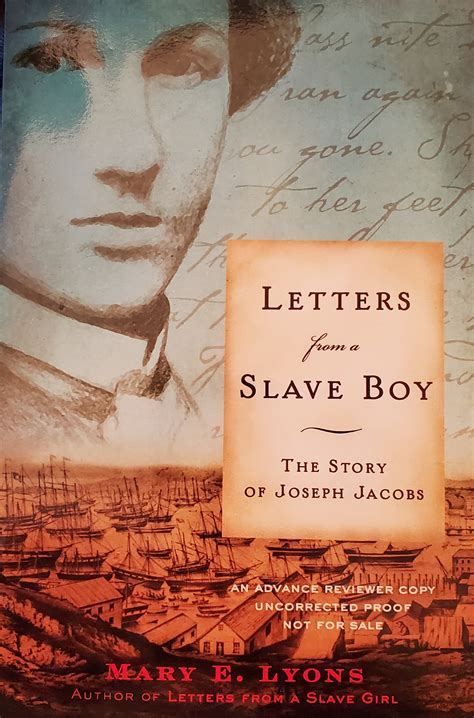 letters from a slave boy the story of joseph jacobs Kindle Editon