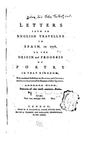 letters from an english traveller in spain in 1778 letters from an english traveller in spain in 1778 PDF