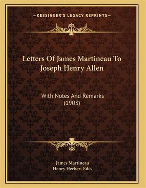 letters james martineau classic reprint PDF