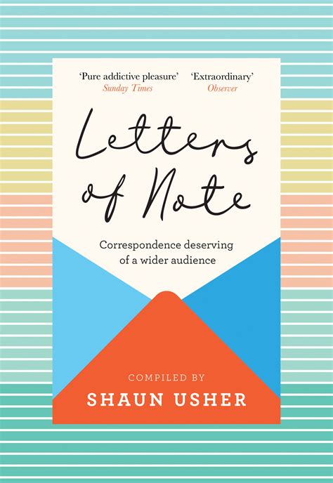 letters of note correspondence deserving of a wider PDF
