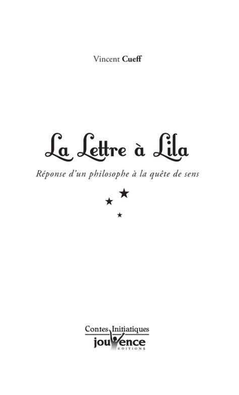 lettre lila r ponse philosophe qu te Epub