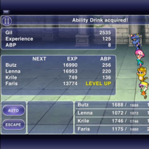 level grind mega world ff5