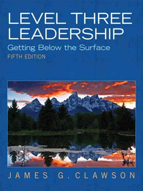 level three leadership getting below the surface 5th edition Reader