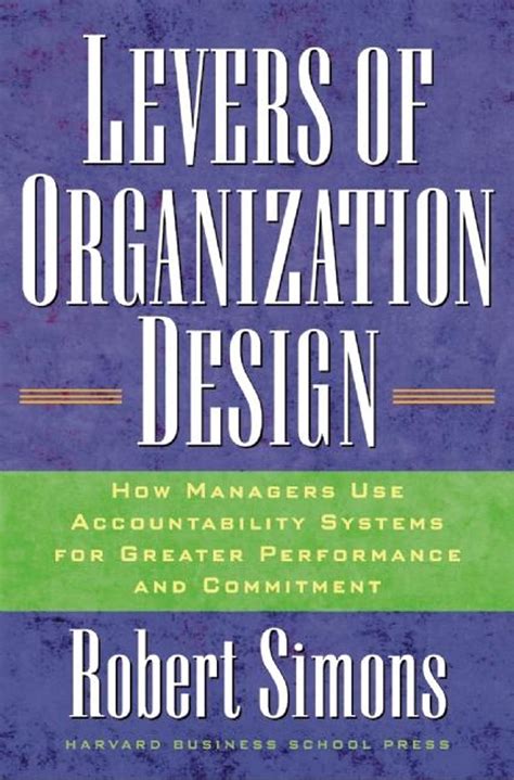 levers of organization design Ebook Doc