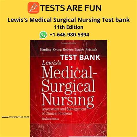 lewis medical surgical nursing test bank Reader