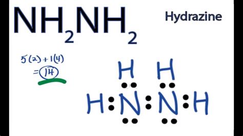 lewis structure for h2nnh2