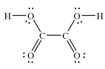 lewis structure h2c2o4
