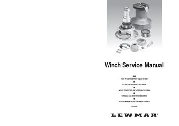 lewmar winch service manual user guide PDF