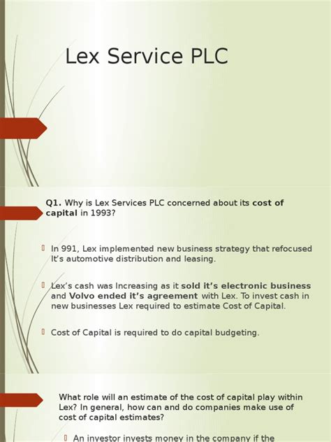 lex service plc pdf PDF