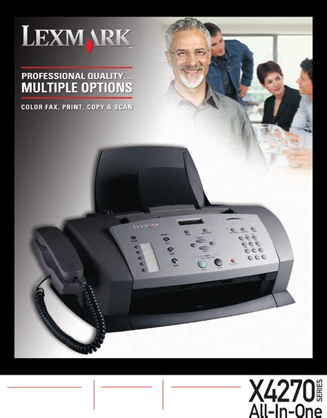 lexmark x4270 fax machine manual Kindle Editon