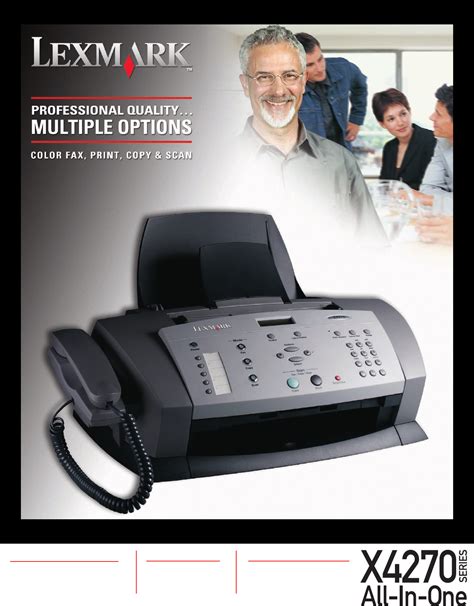 lexmark x4270 fax machine manual Ebook Epub