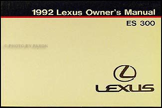 lexus es 300 owners manual PDF
