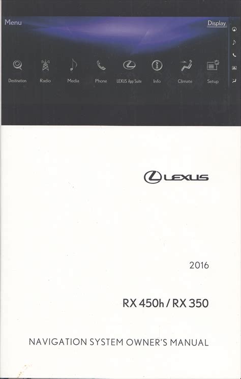 lexus rx 350 navigation system manual Kindle Editon