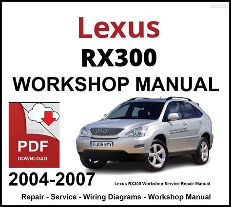 lexus rx300 Workshop  Manual Ebook PDF