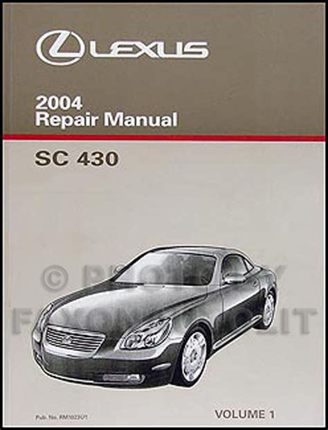 lexus sc430 repair manual Kindle Editon