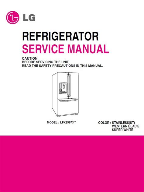 lg appliance repair manual Reader