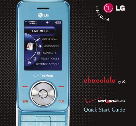 lg chocolate phone user guide Reader