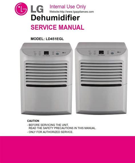 lg dehumidifier instruction manual PDF