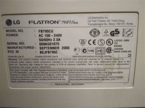 lg flatron 795ft instructions PDF