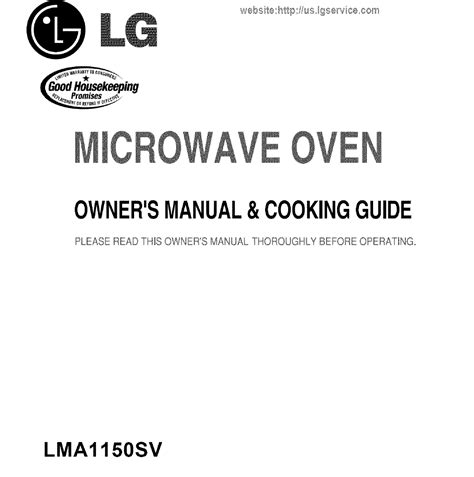 lg microwave instruction manual PDF