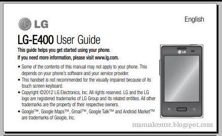 lg optimus owners manual Kindle Editon