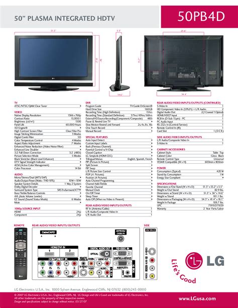 lg plasma tv manual PDF
