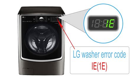 lg tromm washer error code 1e Reader