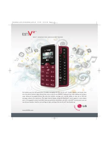 lg vx9100 manual programming PDF