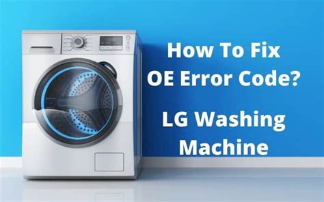 lg washer code oe Kindle Editon