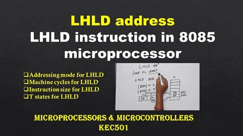 lhld instruction in 8085 Kindle Editon